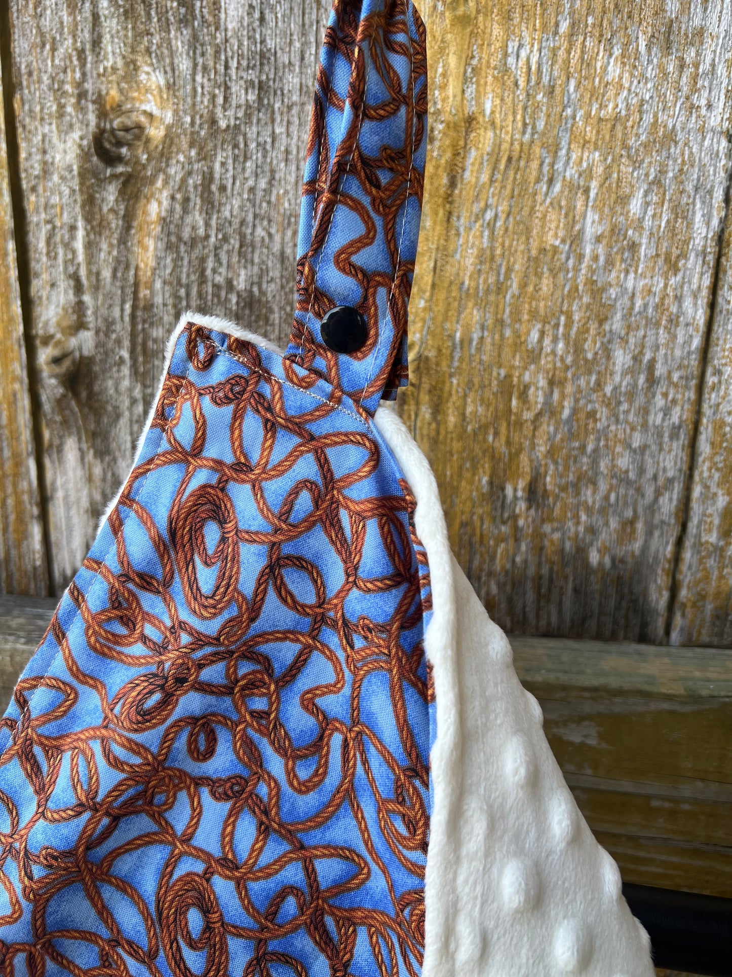 Handmade Oversized Western Ropes Baby Lovey