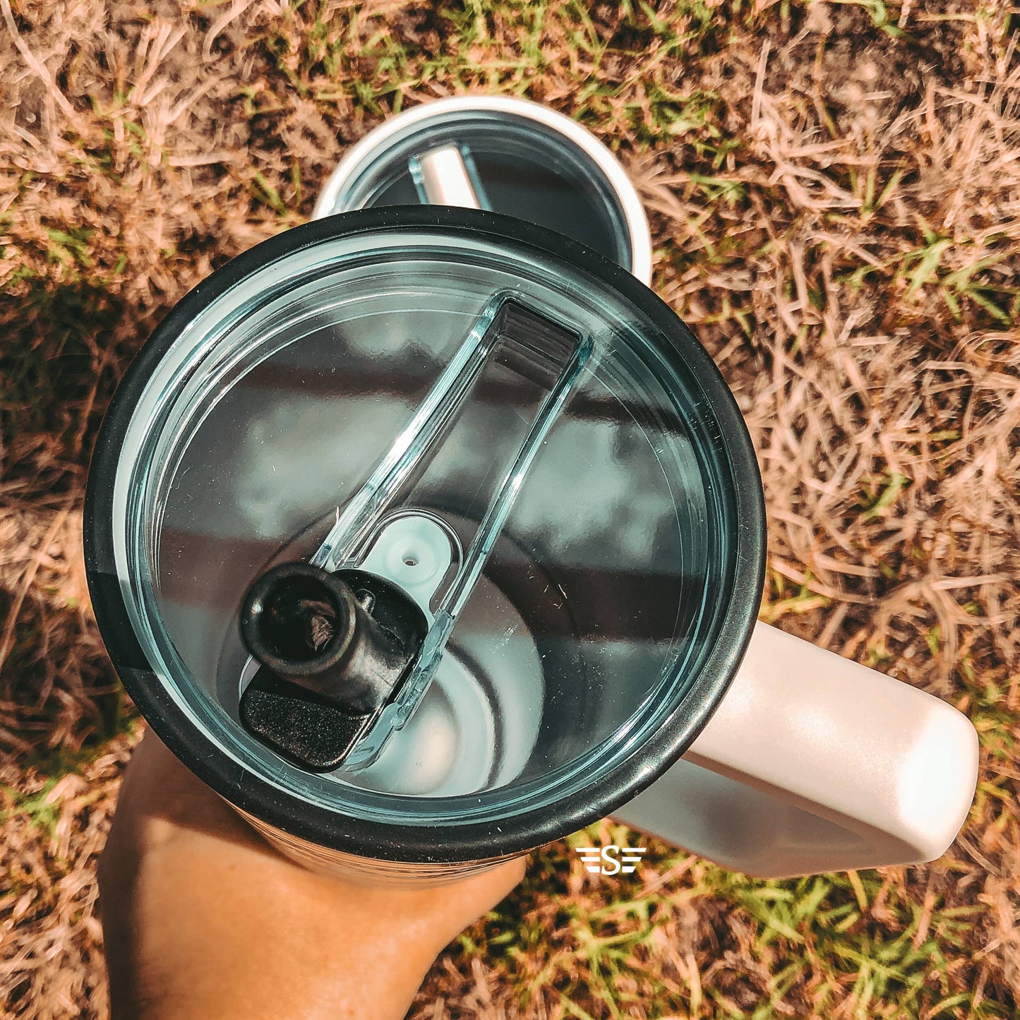 40oz Cup Folding Straw Lid