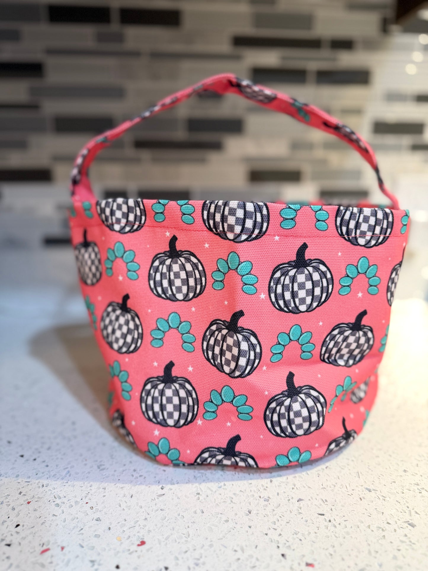 Punchy Pumpkins Halloween Basket