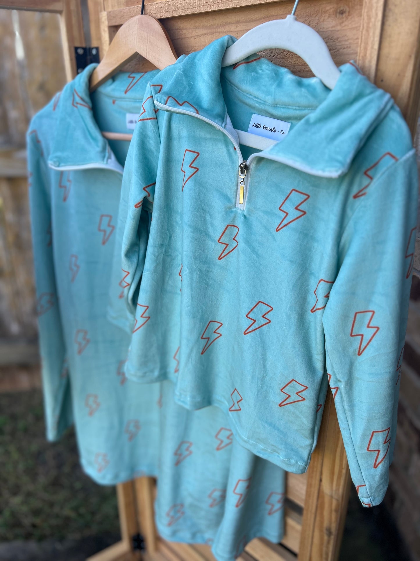 Kids Lightning Bolt Plush Pullover