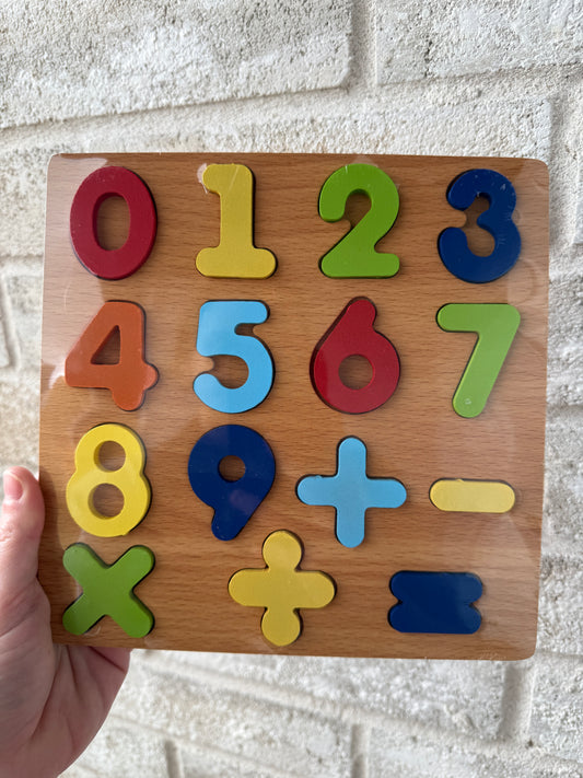 Numbers  Wood Puzzle