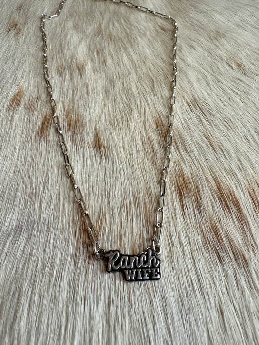 Western Ranch Wife Necklace