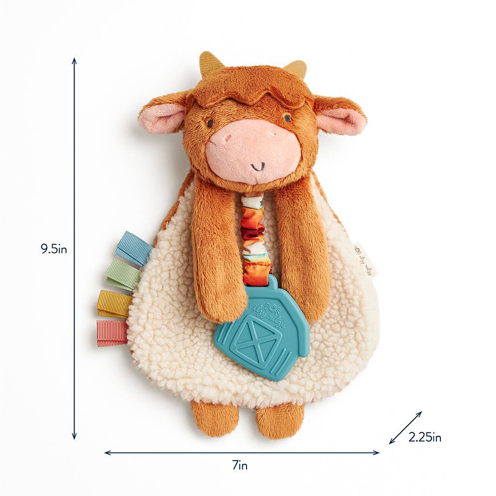 Highland Cow Itzy Friends Lovey™ Plush Lovey & Teether | Itzy Ritzy