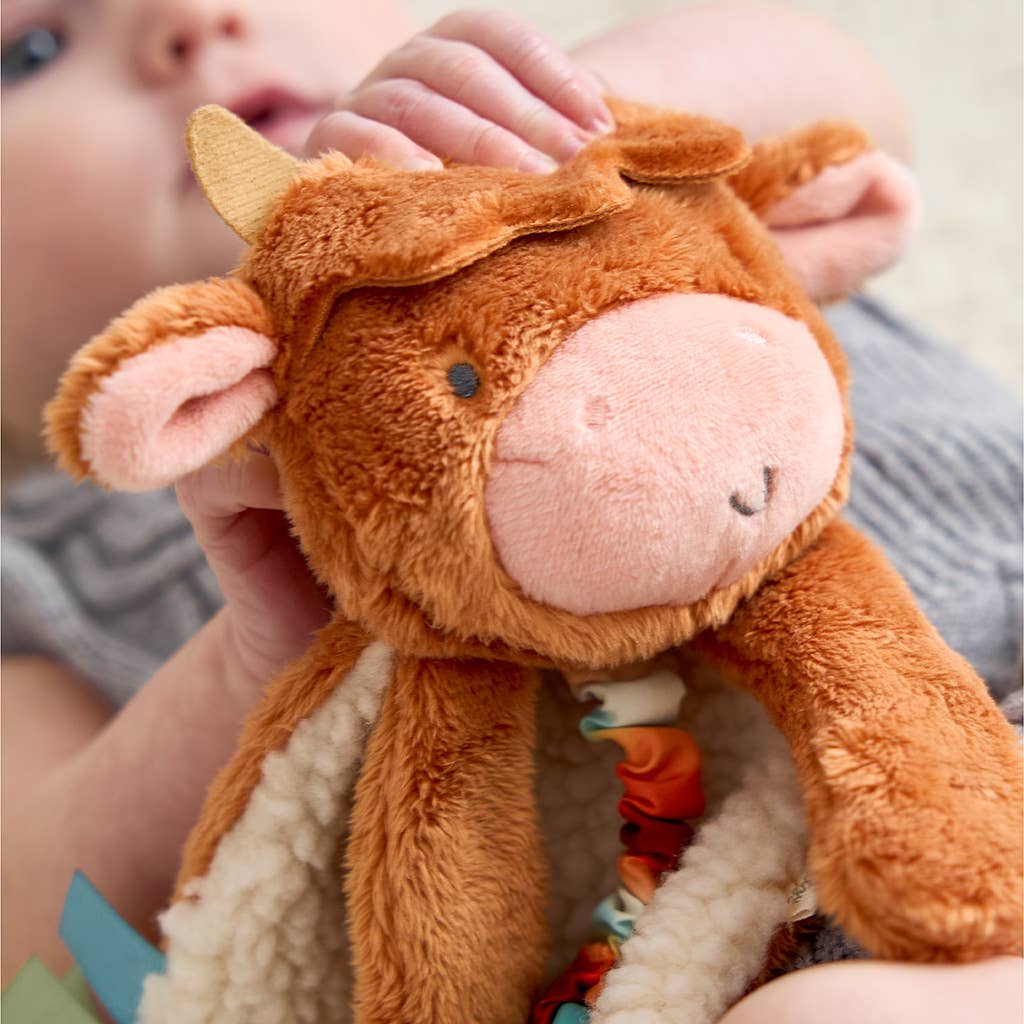 Highland Cow Itzy Friends Lovey™ Plush Lovey & Teether | Itzy Ritzy