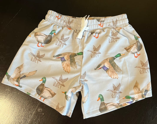 Easy Wear Active Shorts - Mallard Duck