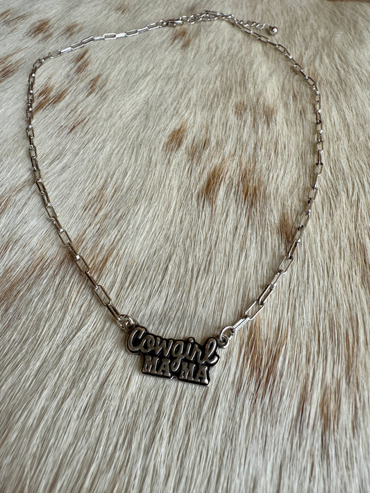 Western Cowgirl Mama Necklace