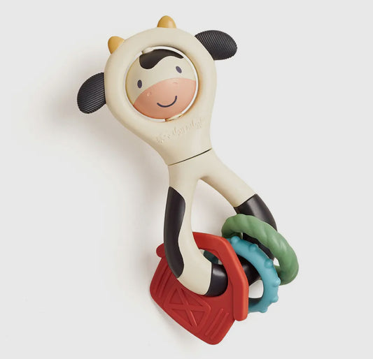 Cow Teether, Rattle & Spinner | Itzy Ritzy