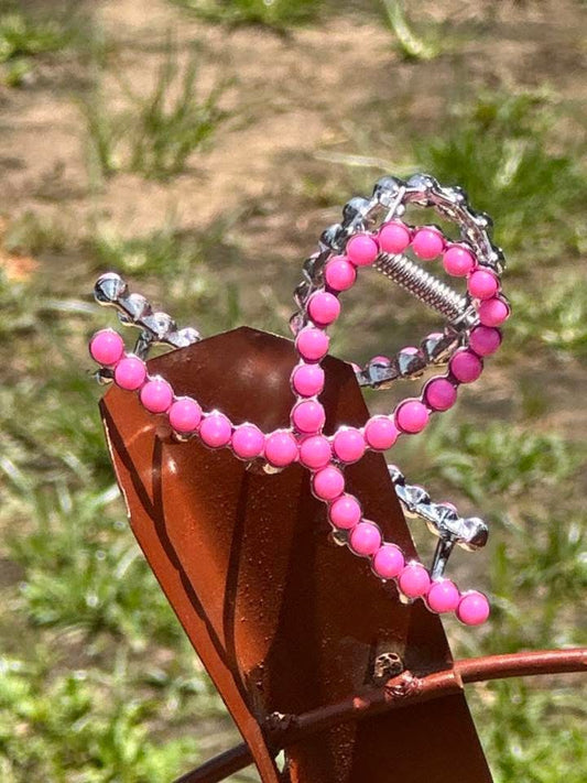 Mini Metal Faux Navajo Claw Clip
