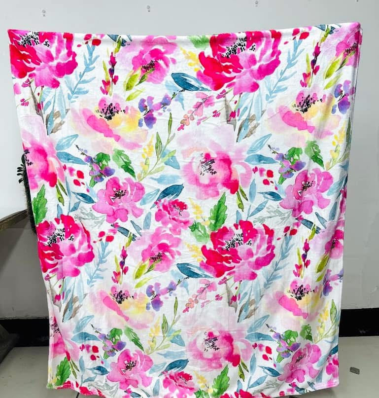 Kids Throw Blankets - Florals