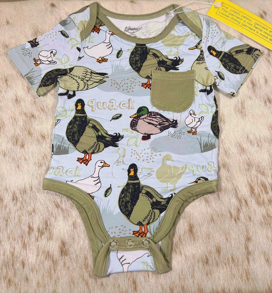 Mallard Duck - Bamboo Bodysuit Onesie