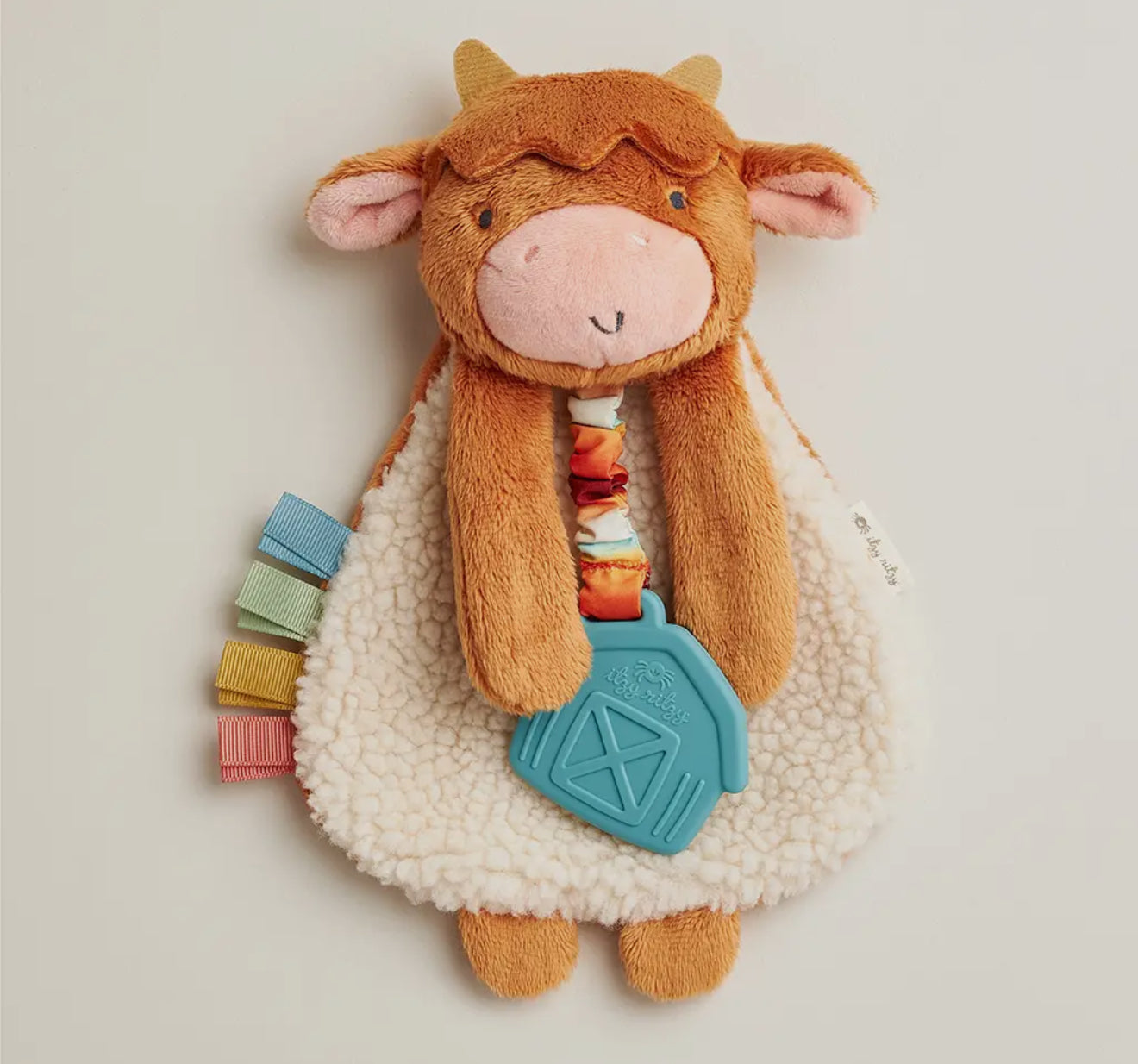 Highland Cow Itzy Friends Lovey™ Plush Lovey & Teether | Itzy Ritzy