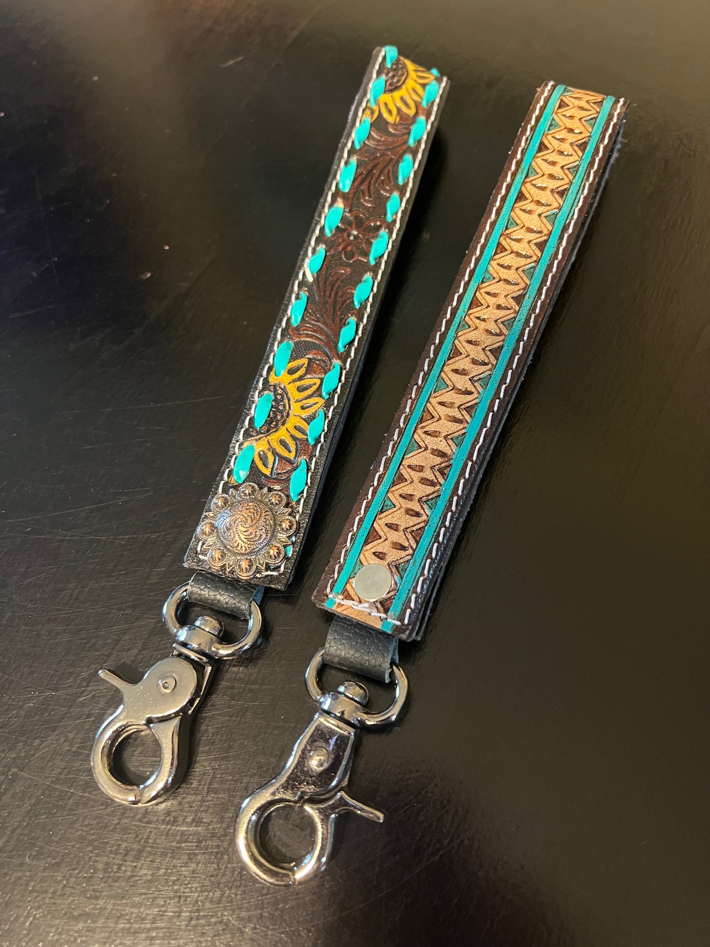 Hand tooled wristlets