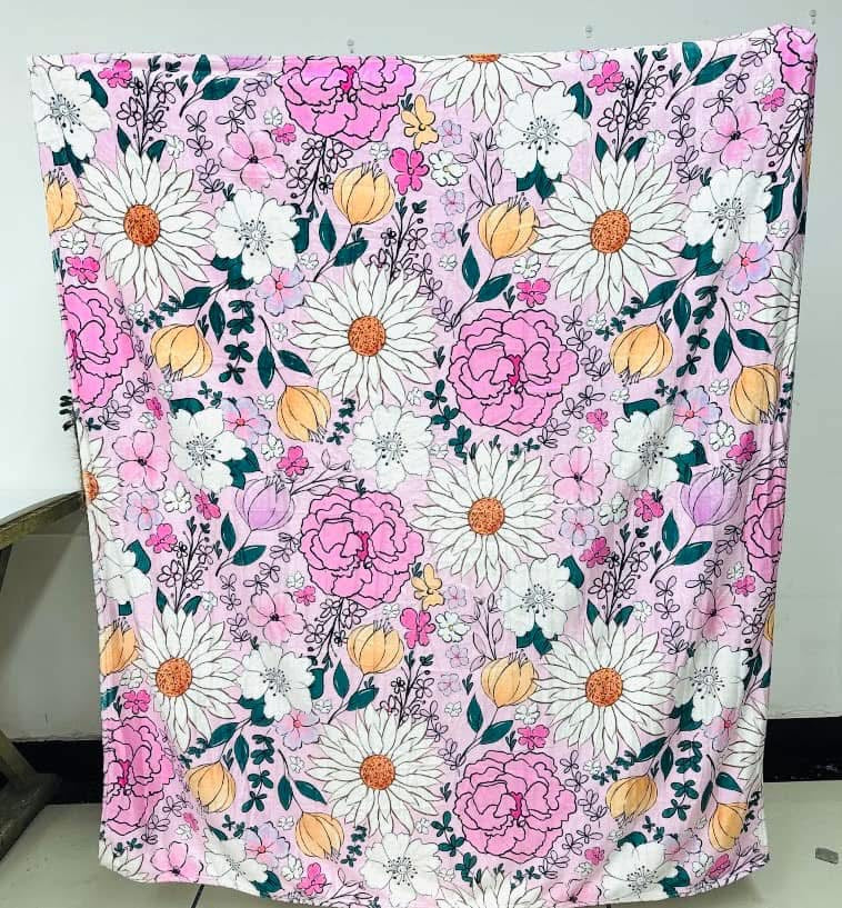 Kids Throw Blankets - Florals