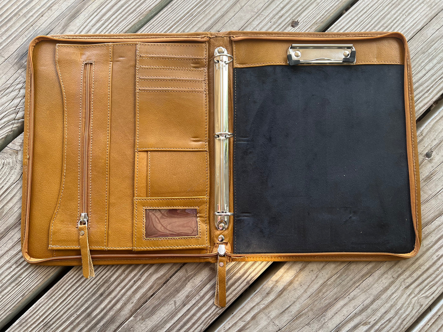 Hand Tooled Concho Leather Portfolio