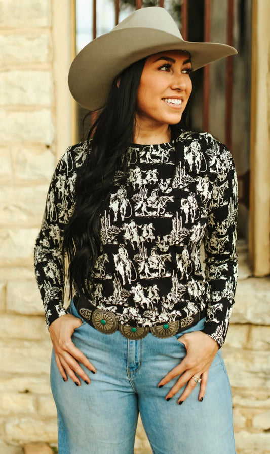Dusk Desert Long Sleeve Top