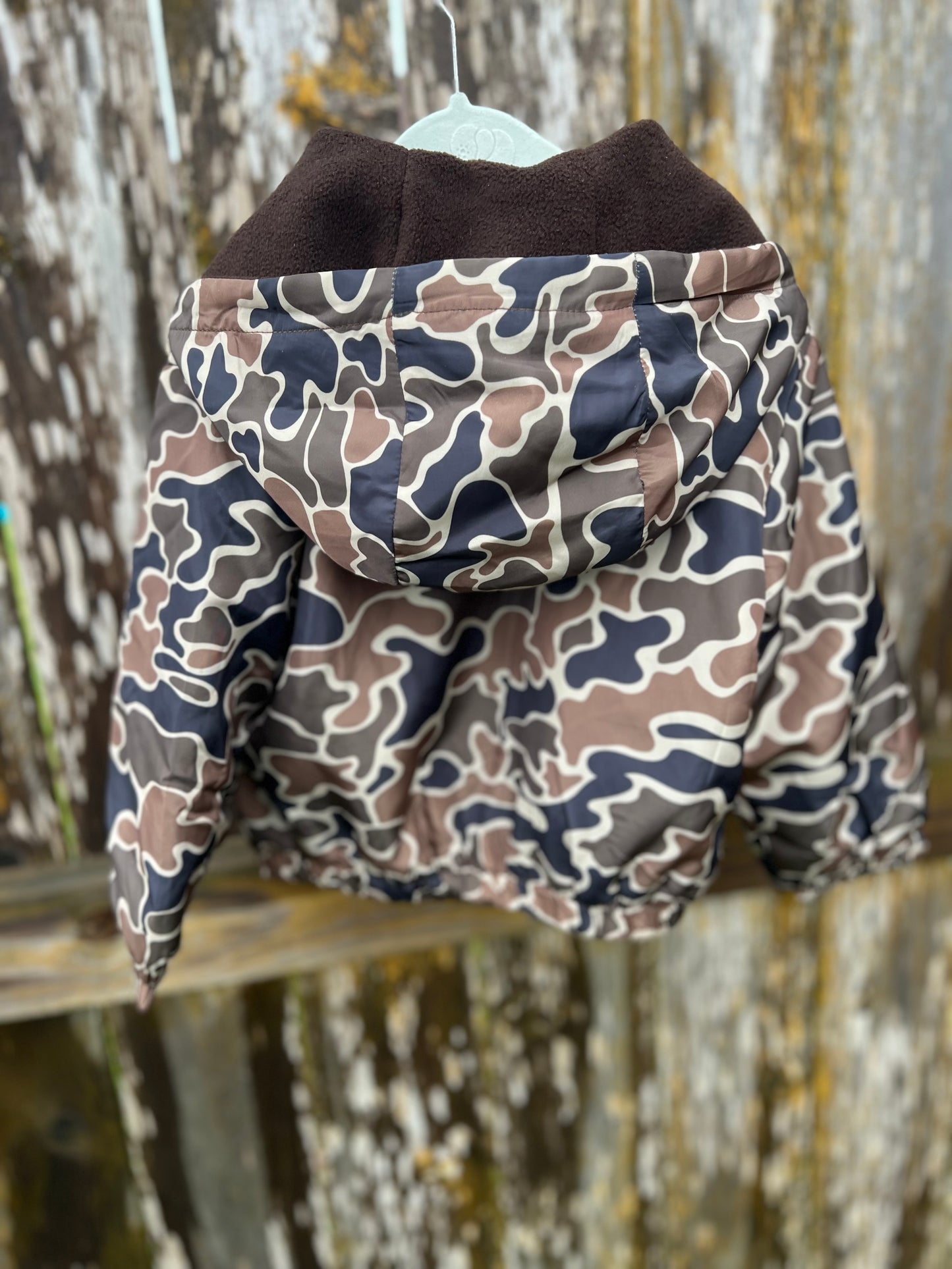 PREORDER Fleece Lined Camo Windbreaker