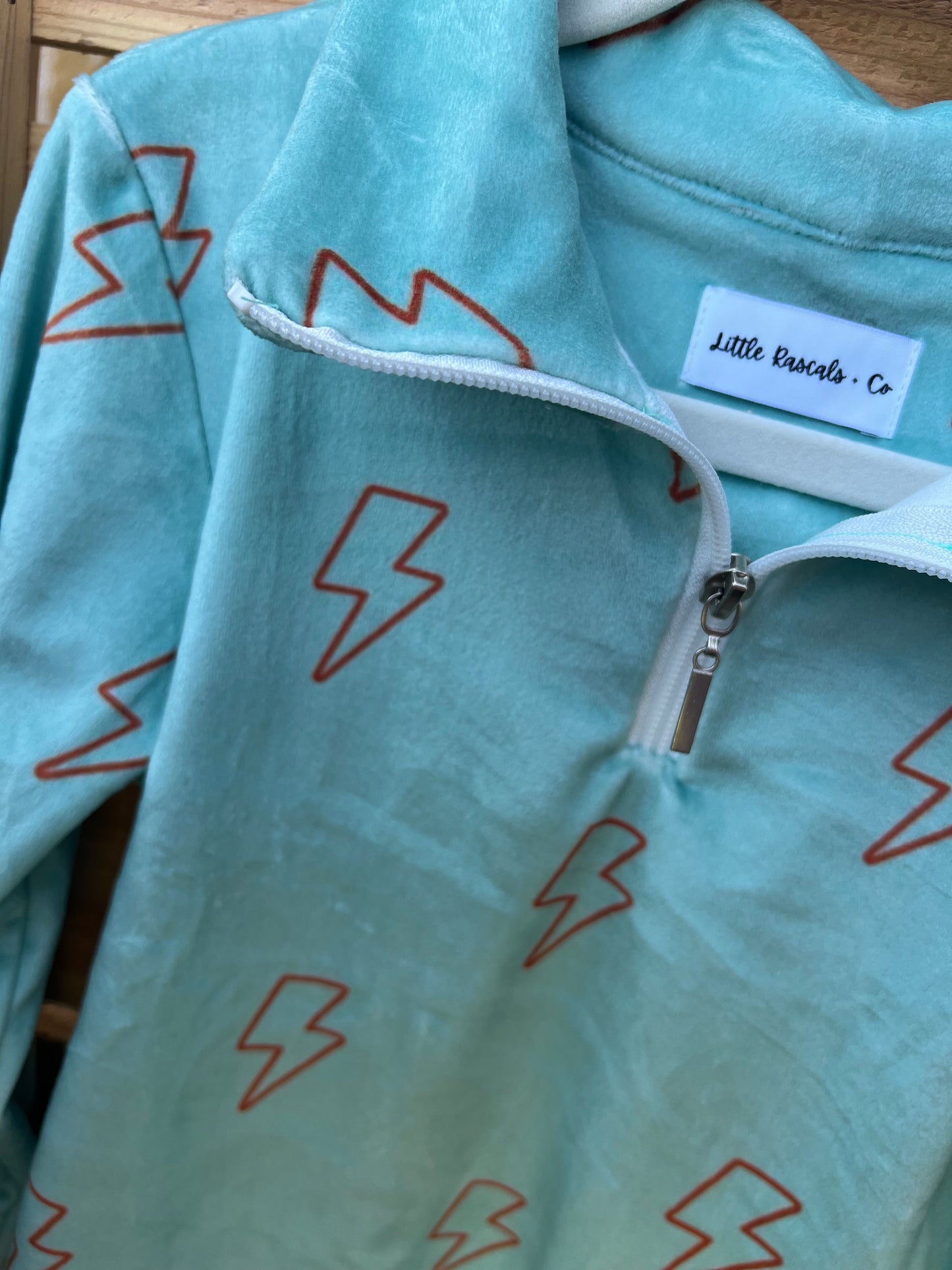 Kids Lightning Bolt Plush Pullover