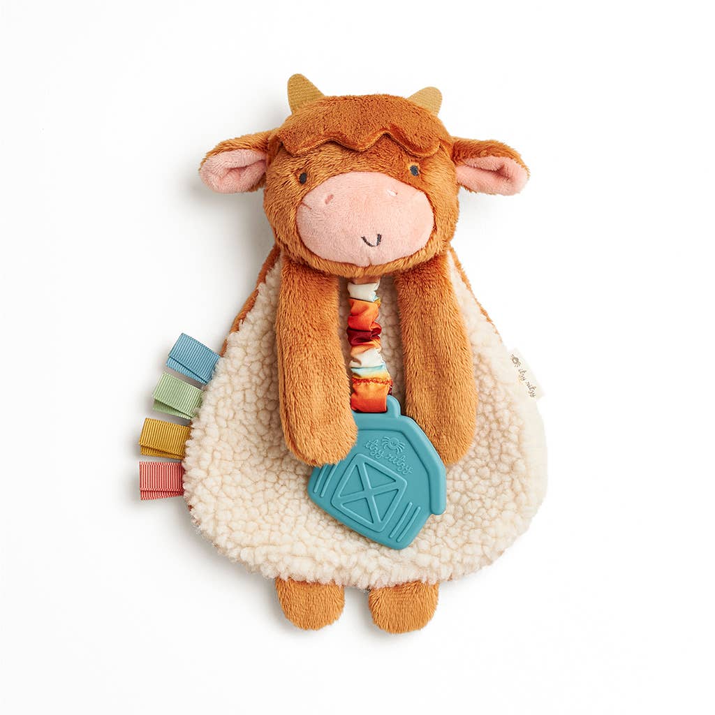 Highland Cow Itzy Friends Lovey™ Plush Lovey & Teether | Itzy Ritzy