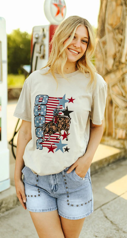 Rodeo Folk - Patriotic Rodeo Tee