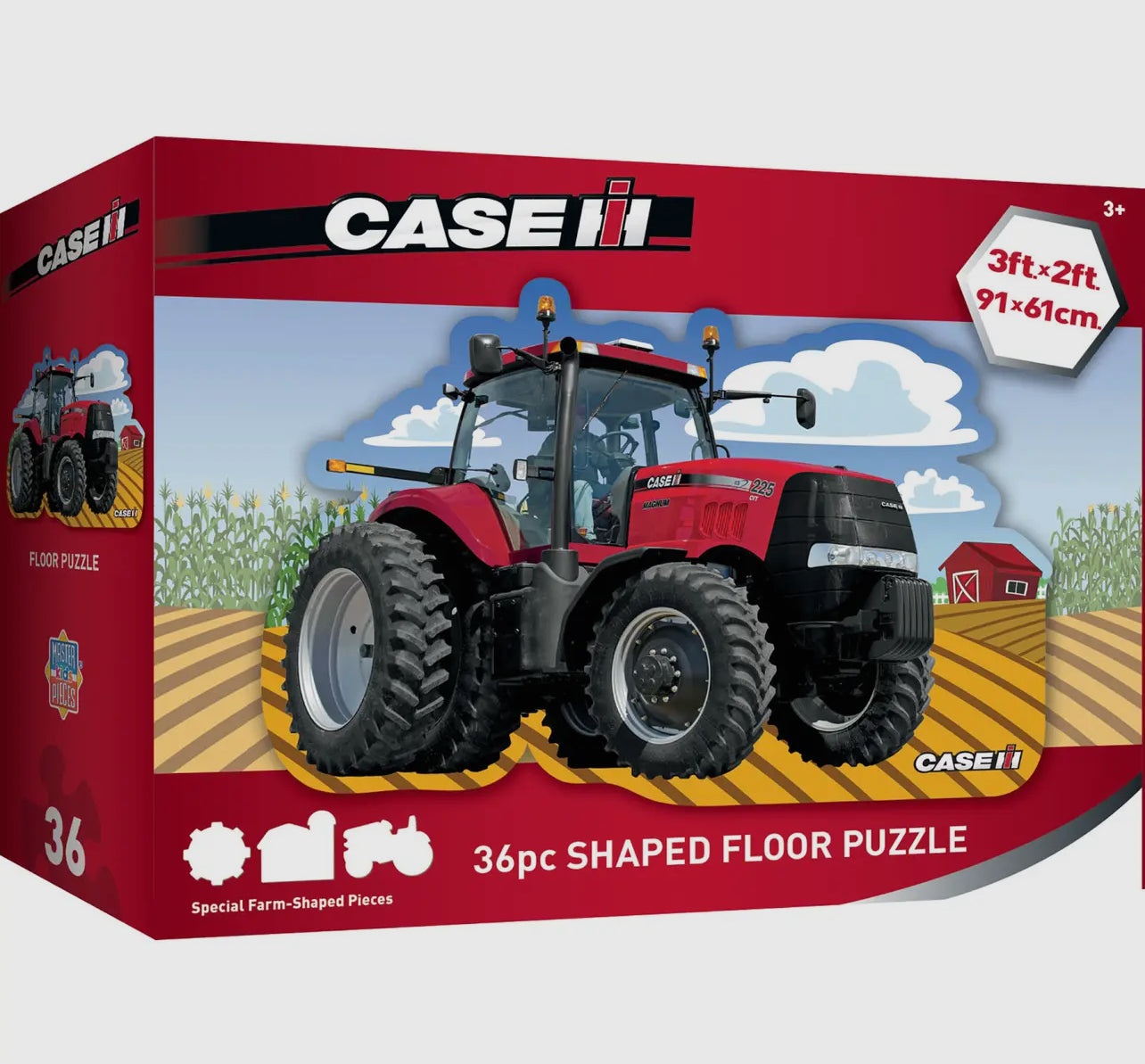 Giant Red Tractor Floor Puzzle 36 pcs