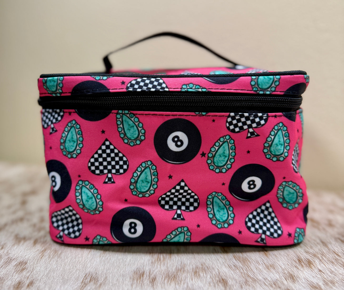 Crazy Concho 8 Ball Cowgirl Makeup Bag