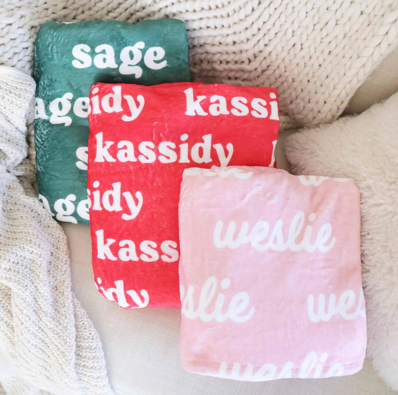 Custom Name Blankets