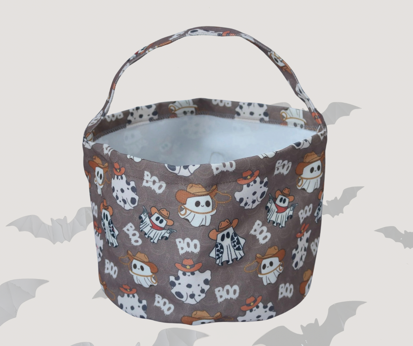 Ghost Cowboy Halloween Basket