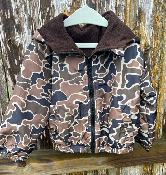 PREORDER Fleece Lined Camo Windbreaker