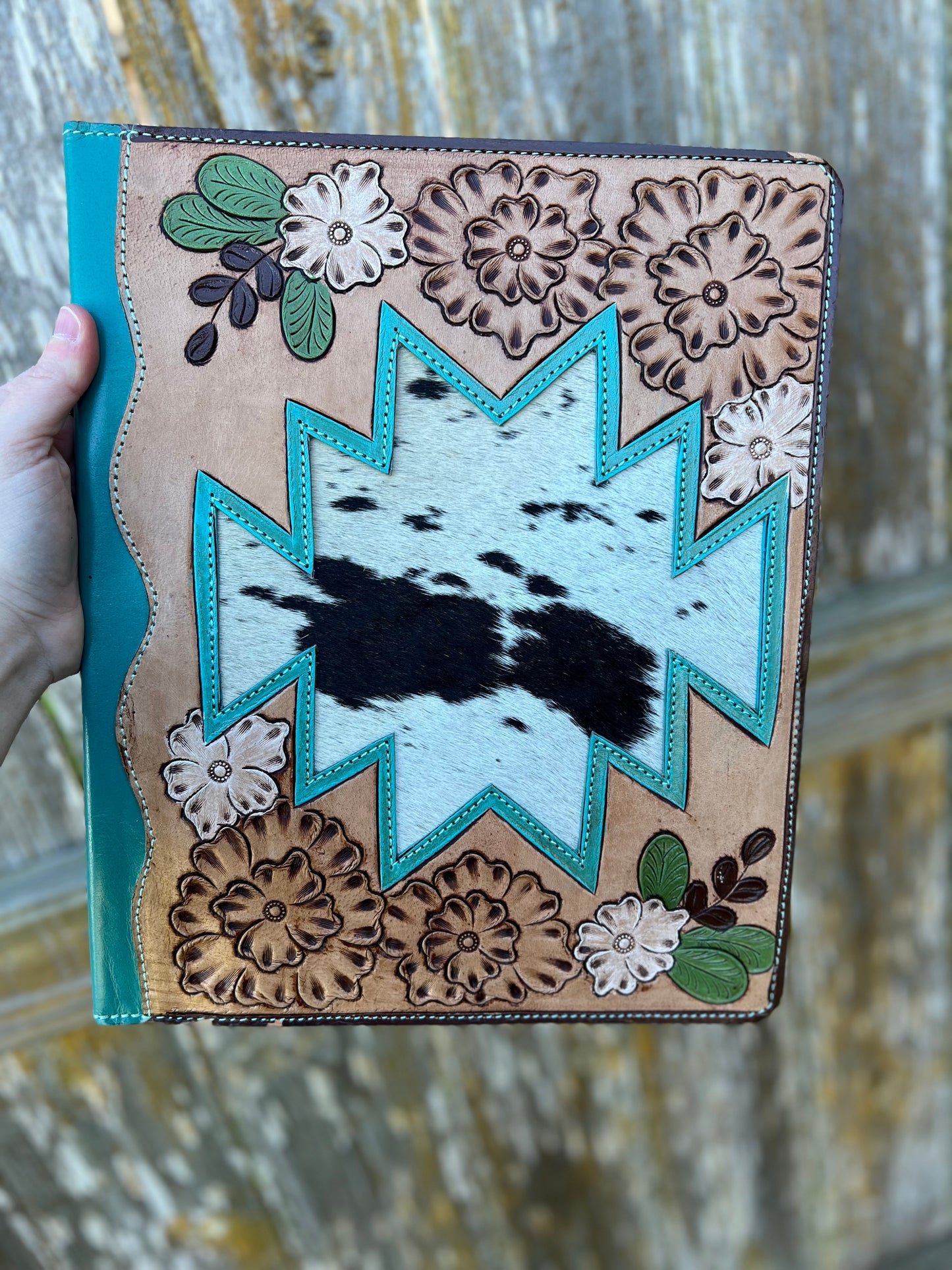 Hand Tooled Leather + Cowhide Portfolio