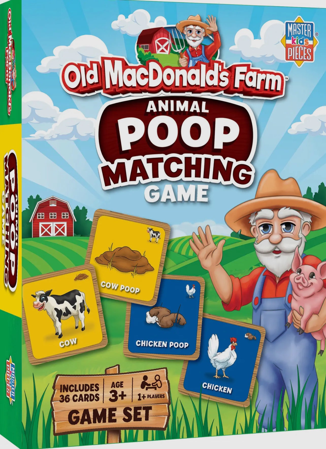 Old Macdonald Animal Poop Matching Game