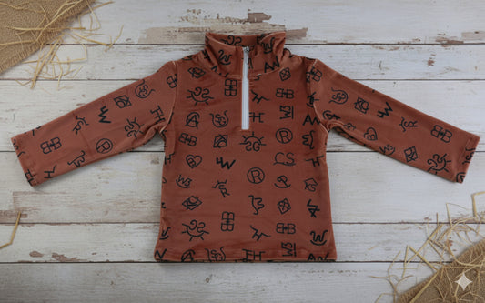 Western Brands Plush Quarter Zip Pullover