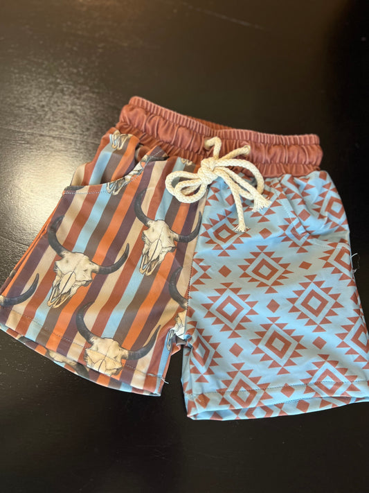 Wild & Western Boys Swim Trunks - Grand Champ