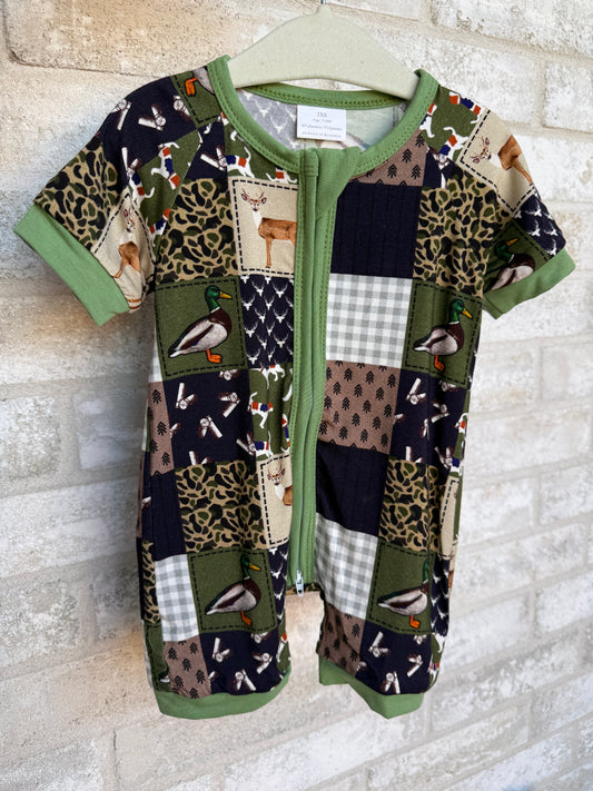 Duck Duck Snuggle Bamboo Zippy Romper