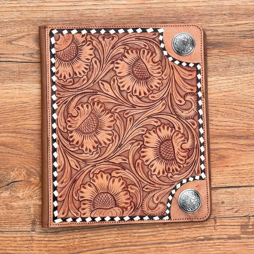 Floral Hand Tooled Leather + Concho Stud Portfolio