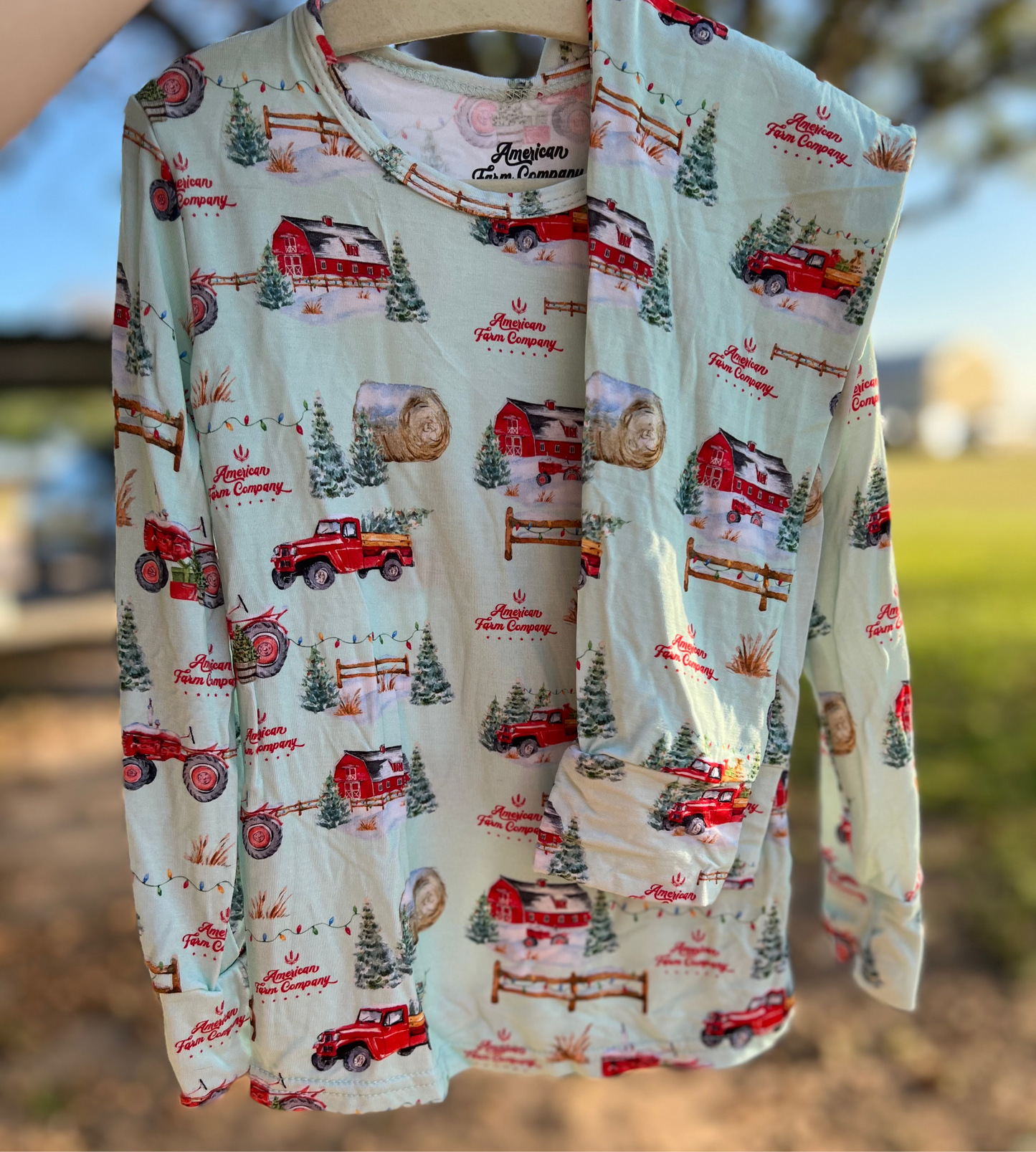 Christmas on the Farm Bamboo Pajama Set